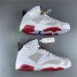 Men & Wmns Air Jordan 6 Hare 2020 Neutral Grey White True Red Black