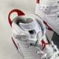 Men & Wmns Air Jordan 6 Red Oreo White University Red Black