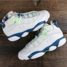 Men & Wmns Air Jordan 6 Rings Barley Grey White Green Abyss