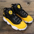Men & Wmns Air Jordan 6 Rings Taxi Yellow Black White