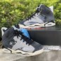 Men & Wmns Air Jordan 6 Tech Chrome Black Light Smoke Grey Sail Chrome