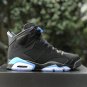 Men & Wmns Air Jordan 6 UNC Black University Blue