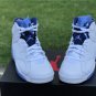 Men & Wmns Air Jordan 6 UNC Championship PE White Blue