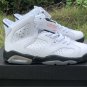Men & Wmns Air Jordan 6 White Black Alligator