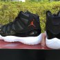 Men & Wmns Air Jordan 11 &acirc;��72-10&acirc;�&sup2; Black Gym Red White