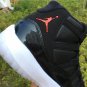 Men & Wmns Air Jordan 11 &acirc;��72-10&acirc;�&sup2; Black Gym Red White