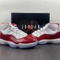 Men & Wmns Air Jordan 11 &acirc;��Cherry&acirc;�� WhiteVarsity Red-Black CT8012-116