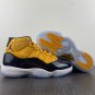 Men & Wmns Air Jordan 11 Black Yellow