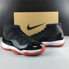 Men & Wmns Air Jordan 11 Bred 2019 Black White Varsity Red