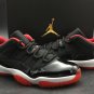 Men & Wmns Air Jordan 11 Low &acirc;��Bred&acirc;�� BlackVarsity Red 528895-012