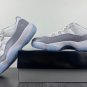 Men & Wmns Air Jordan 11 Low Elephant White University Blue Cement Grey