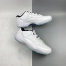 Men & Wmns Air Jordan 11 Low WhiteBlack-Legend Blue AV2187-117