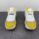Men & Wmns Air Jordan 11 Low Yellow Snakeskin White Tour Yellow Sail
