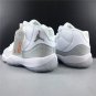 Men & Wmns Air Jordan 11 Men & Wmns White Metallic Silver Vast Grey