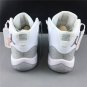 Men & Wmns Air Jordan 11 Men & Wmns White Metallic Silver Vast Grey
