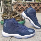 Men & Wmns Air Jordan 11 Navy Blue White