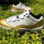 Men & Wmns Air Jordan 11 Retro Low Closing Ceremony White Metallic Gold