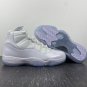 Men & Wmns Air Jordan 11 Retro Silver Anniversary White Metallic Silver
