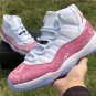 Men & Wmns Air Jordan 11 Snakeskin Pink White
