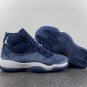 Men & Wmns Air Jordan 11 Velvet Midnight Navy Metallic Silver White