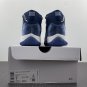 Men & Wmns Air Jordan 11 Velvet Midnight Navy Metallic Silver White