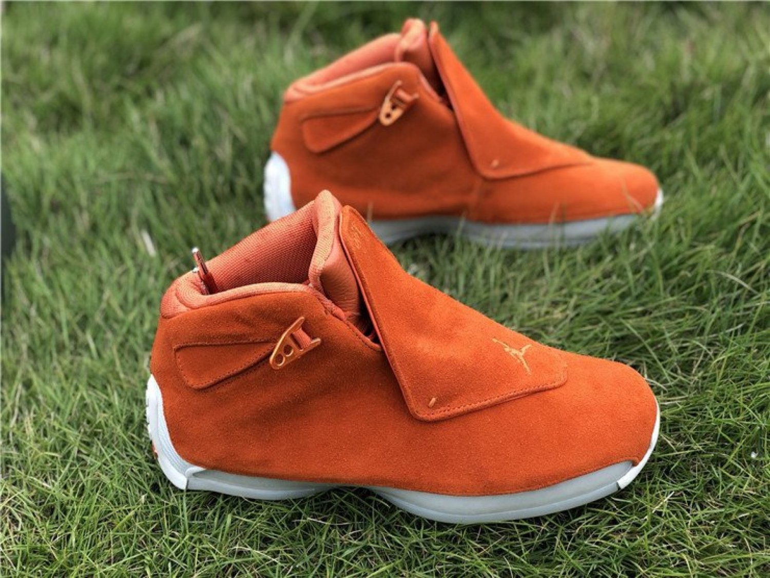 Men & Wmns Air Jordan 18 Suede Pack &acirc;�� Orange