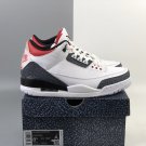 Men & Wmns Air Jordan Retro 3 SE T White Fire Red Black