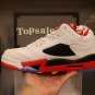 Men & Wmns Jordan 5 Retro Low Fire Red