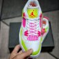 Men & Wmns Jordan 4 Retro White Lemon Pink