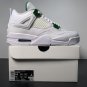 Men & Wmns Jordan 4 Retro Metallic Green