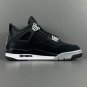 Men & Wmns Jordan 4 Retro Black Canvas (GS)