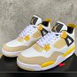 Men & Wmns Jordan 4  Vivid Sulfur  White Yellow 2024