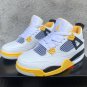 Men & Wmns Jordan 4  Vivid Sulfur  White Yellow 2024