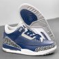 Men & Wmns Jordan 3 Retro  Georgetown  Midnight Navy Dark Blue - CT8532-401