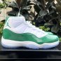 Men & Wmns Jordan 11 White And Green