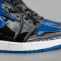 Men & Wmns Jordan 1 Royal Blue Black Patent