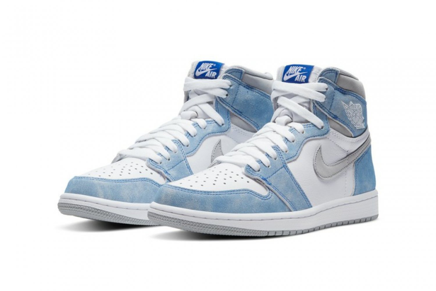 Men & Wmns Jordan 1 Retro HighHyper Royal Smoke Grey