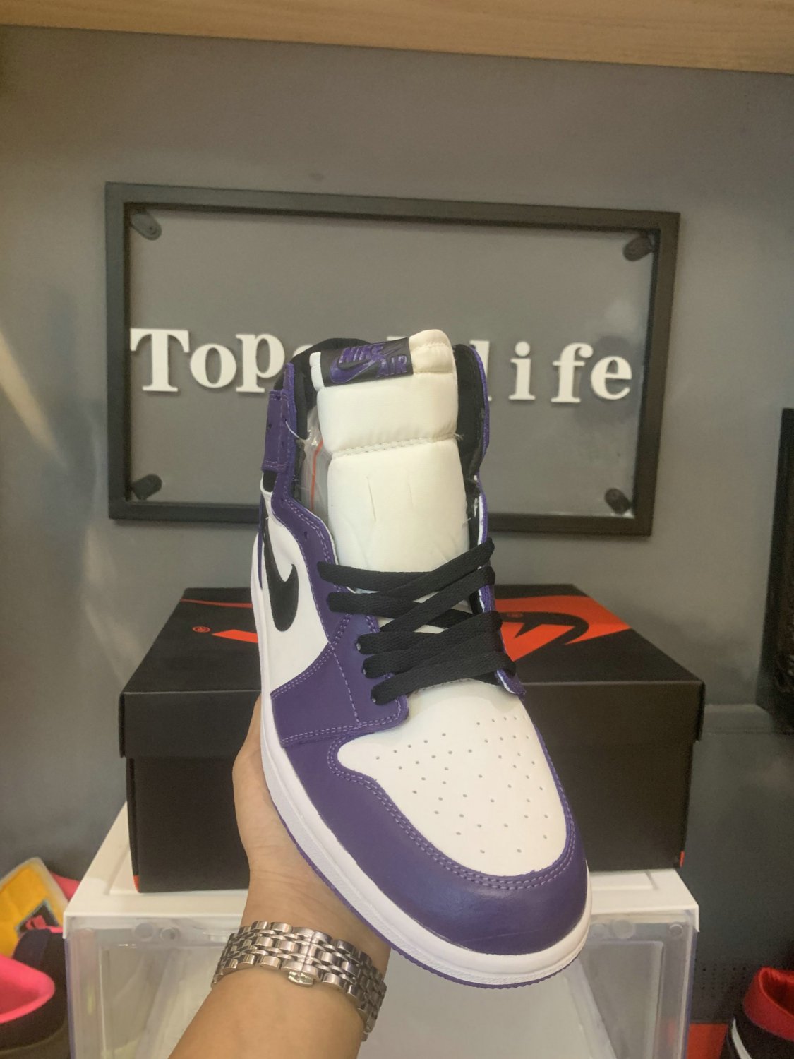 Men & Wmns Jordan 1 Retro High Court Purple White