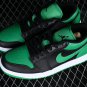 Men & Wmns Jordan 1 LOW &acirc;��BLACK LUCKY GREEN&acirc;��