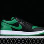 Men & Wmns Jordan 1 LOW &acirc;��BLACK LUCKY GREEN&acirc;��