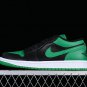 Men & Wmns Jordan 1 LOW &acirc;��BLACK LUCKY GREEN&acirc;��
