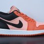 Men & Wmns Jordan 1 Low Orange Black