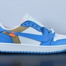 Men & Wmns Jordan 1 Low Off-White Blue