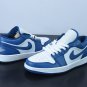 Men & Wmns Jordan 1 Low Marine Blue