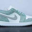Men & Wmns Jordan 1 Low New Emerald White Green