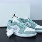Men & Wmns Jordan 1 Low New Emerald White Green