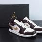 Men & Wmns Jordan 1 Low Light & Dark Brown