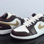 Men & Wmns Jordan 1 Low Light & Dark Brown