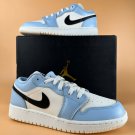 Men & Wmns Jordan 1 Low Ice Blue Black