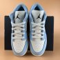 Men & Wmns Jordan 1 Low Ice Blue Black